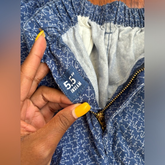 Chubbies Original Stretch Shorts Anchor 5.5 Inseam Elastic Waistband Size L - Picture 3 of 9